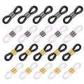 50pcs Adjustable Anti-Slip Eyeglass Chain Ends Retainer Rubber Glasses Ring Strap Spectacle End Connectors Eyewear Accessories.