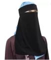 Niqab For Woman Premium Quality Black Half Niqab Nosepiece Face Cover Veil Breathable Clothing For Muslim Islam Islamic Hijab Hejab Womens Burqa Abaya Jilbab. 