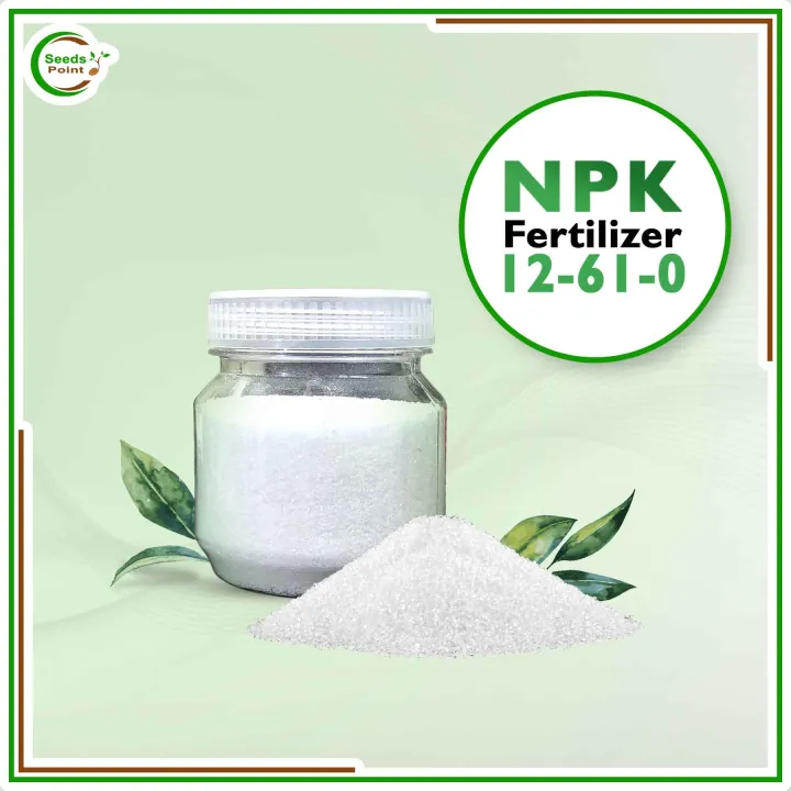 NPK 12-61-0 Fertilizer (Imported) - 100 gm (Re-Packet)