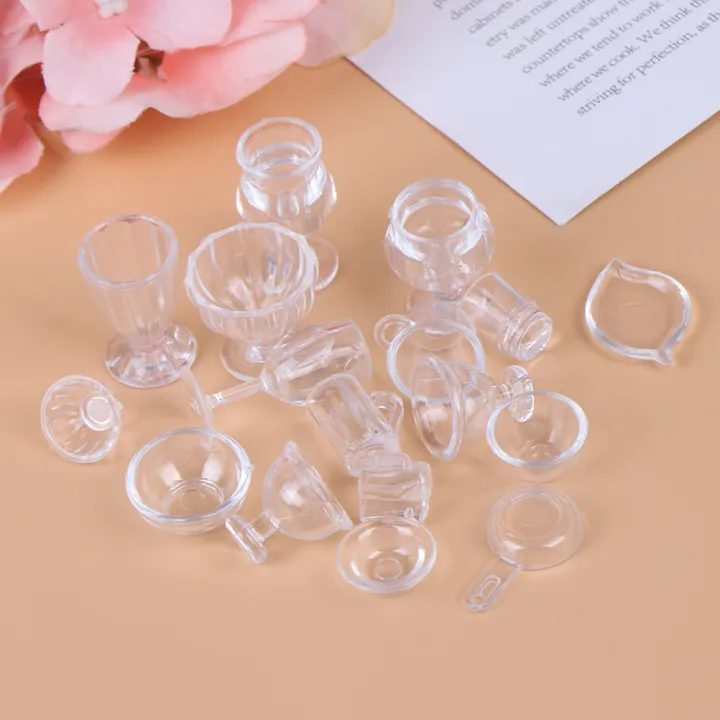 %EF%BC%88New%EF%BC%8917Pc/et%201:12%20Dollhoue%20Miniature%20Tranparent%20Tableware%20DIY%20Pretend%20Play%20Toy%20-%20Image%205
