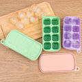 8 Compartments 3D Square Ice Cube Tray with Lid Silicone Candy Ice Mold DIY Moulds Ice Ball Maker Kitchen Tools. 