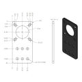 3D Printer Opensource Nema17 Stepper Motor Mounting Fixed Plate Aluminum Bracket. 