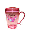 Crystal Plastic Coffee and Tea Mug - Multicolor. 