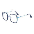Fashion Large Frame Anti-blue Light Glasses Women Men Computer Optical Metal Glasses High Quality Full Frame Glasses Goggles.