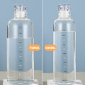 500/750ml Large Capacity Glass Water Bottle With Time Marker Cover For Water Drink Transparent Milk Juice Cup Simple Cup Gift.