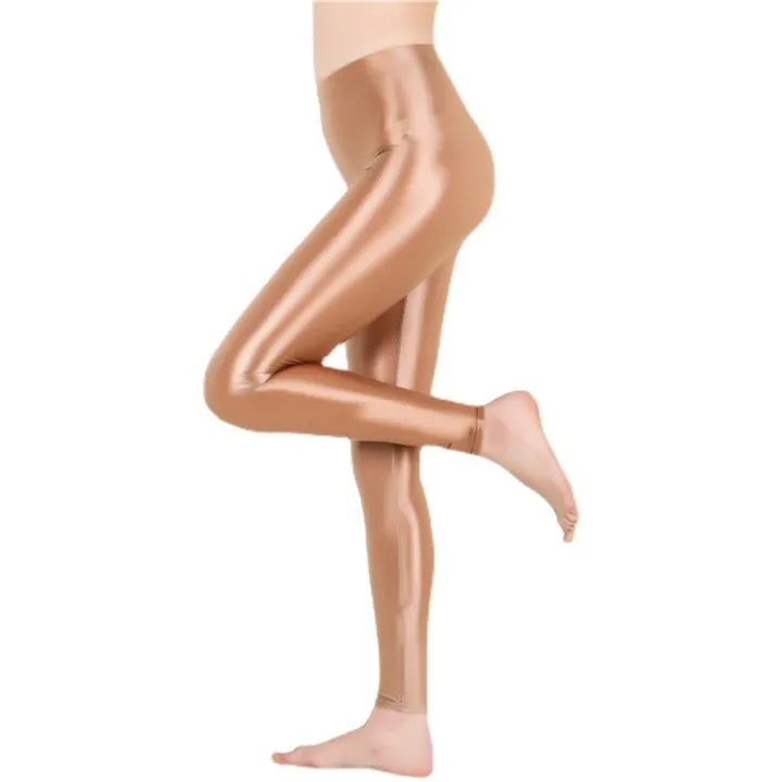 CKAHSBI%20Spandex%20Black%20White%20Women%20Satin%20Glossy%20Leggings%20Shiny%20Neon%20High%20Waist%20Stretch%20Workout%20Fitness%20Tights%20Fitness%20Trousers%20-%20Image%204