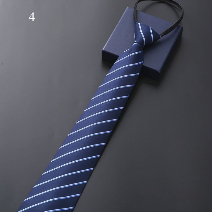 Lazy%20Zipper%20Men's%20Tie%20Business%20Formal%20Dress%20Wear%20Stripe%20Solid%20Color%20Zipper%20Necktie%20Wholesale%20Gifts%20for%20Men%20Slim%20Skinny%20Tie%20-%20Image%206