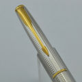 Parker Sonnet Fountain Pen (1993) - Cascade Silver GT, C/C, Medium Nib (Near Mint, Works Well). 