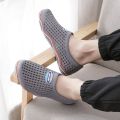 Hole Shoes Men's Summer Platform Beach Shoes Breathable Closed Toe Sandals Plastic Net Lovers Shoes Non-Slip Cover Closed-Toe Slippers. 