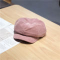 Park Jimin corduroy casual bud hat Korean Japanese versatile British octagonal beret JIMIN. 