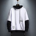 Hoodie Sweatshirt Mens  Hop Pullover Hoodies Streetwear Casual Fashion Clothes colorblock hoodie  cotton. 