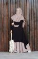 Stylish Dubai Charry Georgette 4 Part Ready {Hijab + Nikab +Jama + Eskart Plazo} New borkha koti set abaya borka for Women borkha best islamic dress. 
