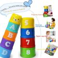 Baby Toy Stacking Cups Children Educational Nesting Ring Tower Bath Play Water Set Early Educational Toys For Infant 0-36 Mont.