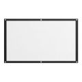 HD Projector Screen Projects & Accessories 60-100" 16:9 Simple Curtain Soft Portable High-definition Projector White Screen Home Outdoor Camping.