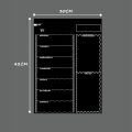 2Set A3 Magnetic Whiteboard Sheet for Kitchen Fridge Multipurpose Fridge Weekly White Board Calendar. 
