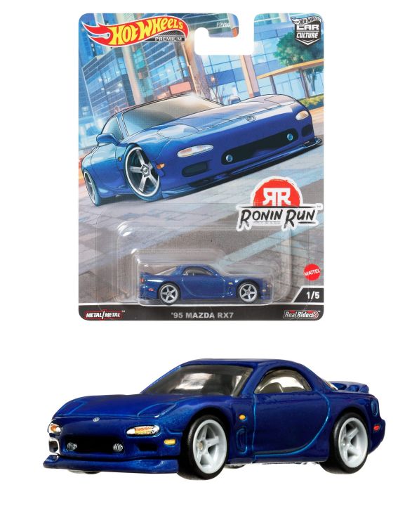 Hot Wheels (Premium) CAR CULTURE RONIN RUN '95 MAZDA RX7 FD, Scale - 1:64