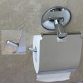 Stainless Steel Toilet paper Holder Heavy Duty Suction Wall Mount Toilet Tissue Paper Holder Bathroom Paper Roll Holder. 