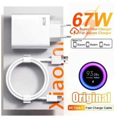 67W Original Fast USB Charger for Xiaomi Redmi Note 13 ProXiaomi