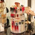 Diamond Acrylic 360 Makeup Organizer 360 Rotating Cosmetic Organizer with Brush Lipstick Holder Storage bix super shop. 