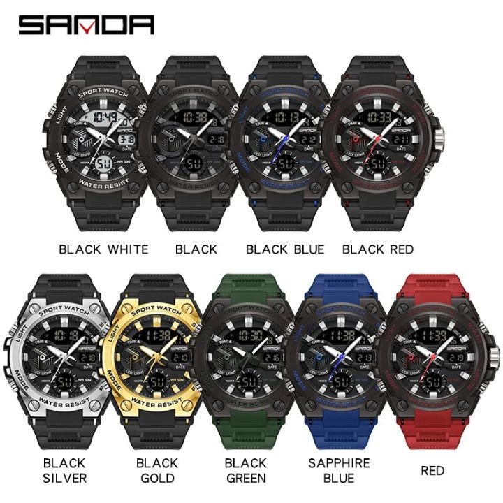 SAMDA%20New%20Sport%20Watches%20For%20Men%2050M%20Waterproof%20LED%20Clock%20Alarm%20Dual%20Display%20Quartz%20Wristwatch%20Military%20Resisitant%20Mens%20Watch%20-%20Image%205
