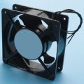 AC 220-240V 0.14A 120mmx120mm Metal Computer CPU Fan Black.