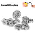 Accessories Universal Router Bits Bearings Durable Repairing Track Guide Bearing Chrome Ball Bearing.