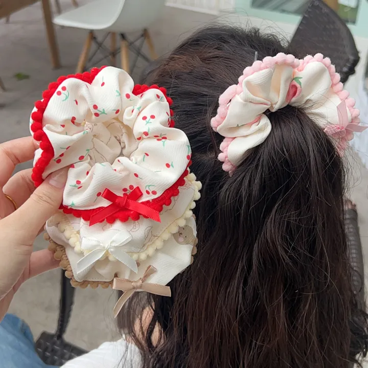 1/4Pcs%20Sweet%20Cute%20Hair%20Scrunchies%20Fashion%20Simple%20Basic%20Elastic%20Hair%20Bands%20Ponytail%20Holder%20Elegance%20Scrunchie%20Hair%20Tie%20For%20Girl%20Women%20-%20Image%203