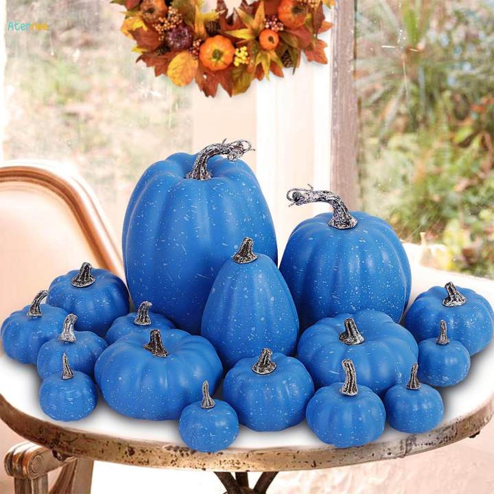 16Pcs Artificial Pumpkins Foam Pumpkins for Kitchen Table Thanksgiving