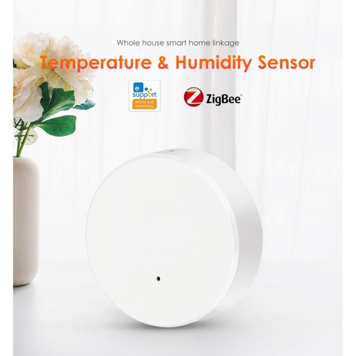 eWeLink ZigBee Temperature And Humidity Sensor Smart Home Work With Alexa Google Home Smart Life