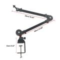 Portable Microphone Boom Stand Metal Microphone Holder Arm Support up to 2KG.