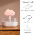 Vissko Rain Cloud Humidifier 200ML Essential Oils Aroma Diffuser With Water Drops And Colorful Night Light Mushroom Humidifier. 