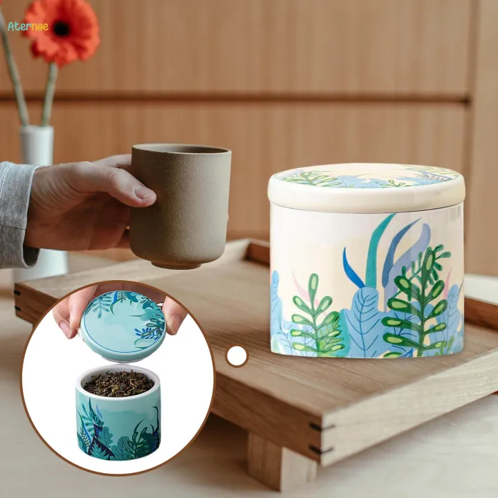 Ceramic%20Storage%20Canister,%20Ceramic%20Tea%20,%20Exquisite%20Glaze%20Tea%20Tin%20with%20Lid,%20Sealed%20Jar,%20Coffee%20Jar%20Condiment%20Jar%20for%20Serving%20Leaves%20-%20Image%202