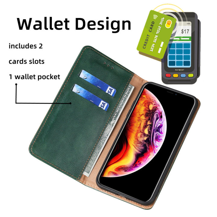 Case%20For%20vivo%20Y21A%20(V2149)%20Cover%20Magnetic%20flip%20leather%20phone%20case%20wallet%20card%20TPU%20back%20cover%20-%20Image%205