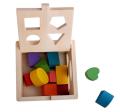 Wooden Shape Sorting Cube Classic Wooden Toy With 13 Shapes Montessori Early Learning Educational Toys for Kids. 