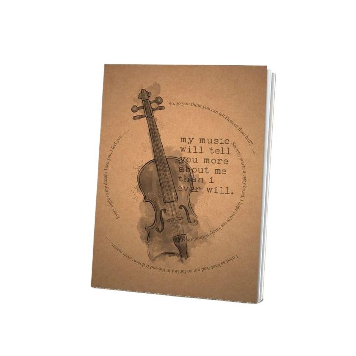 Papertree Vintage A5 Notebook Drawing Sketchpad My Music Will Tell