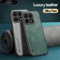 AnDyH For Honor X8a Phone Case Skin Feel Leather Soft Silicone All Inclusive Lens Cover Casing. 