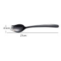 2 1 Cream Ice Camping Scoop Salad Picnic Noodles Fork Steel Spork In. 