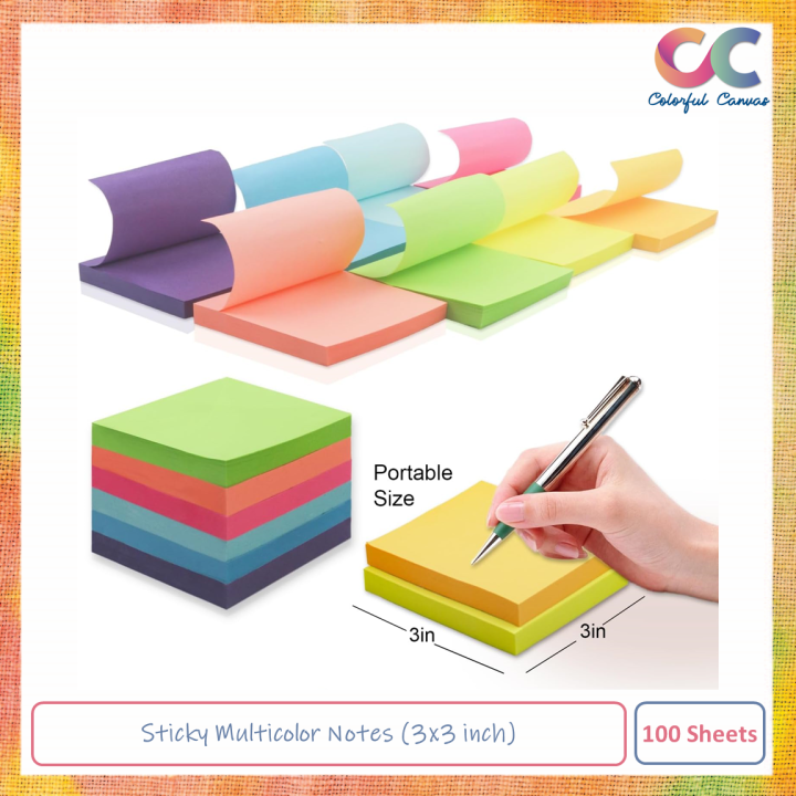 Sticky%20Note%20(3x3%20inch)%20-100%20sheet%20(Multi%20color)%20-%20Image%202