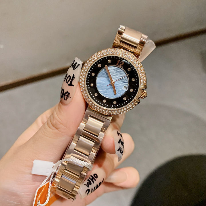 dinimi%20new%20rhinestone%20fashion%20temperament%20light%20luxury%20quartz%20watch%20simple%20commuter%20steel%20band%20ladies%20with%20calendar%20watch%20-%20Image%202