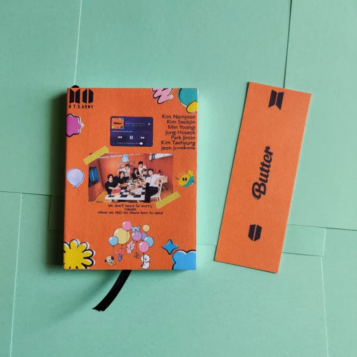 BTS%20Butter%20Small%20Pocket%20Notebook%20with%20BOOKMARKS-%20Notebook/sketchbook/sketchpad%20for%20drawing,%20sketching,%20writing%20with%20classic%20look%20-%20Image%202