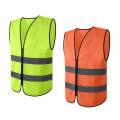 High Visibility Reflective Strips Safety Vest Clothing Fluorescent Yellow. 