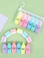 Minnie cartoon photo highlighter pen 6 pieces 1 box.