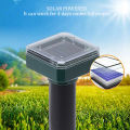 GC Ultrasonic Solar Powered Mole Repellent 4 Pack Outdoor Waterproof Gopher Snake Vole Repellent For Lawn Garden.