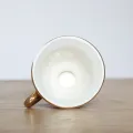 MUZITY Ceramic Milk Mug with Breakfast Plate Porcelain MarbleTea Mug and Saucer One Person Set. 