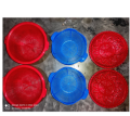 Plastic Vegetable and Fruit Holding Basket Set 6 Piece Combo, Durable and Eco-Friendly Storage Solution for Fresh Produce.