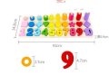 Wooden Number Puzzle Sorting Montessori Toys for Toddlers - Shape - Baby Toys. 