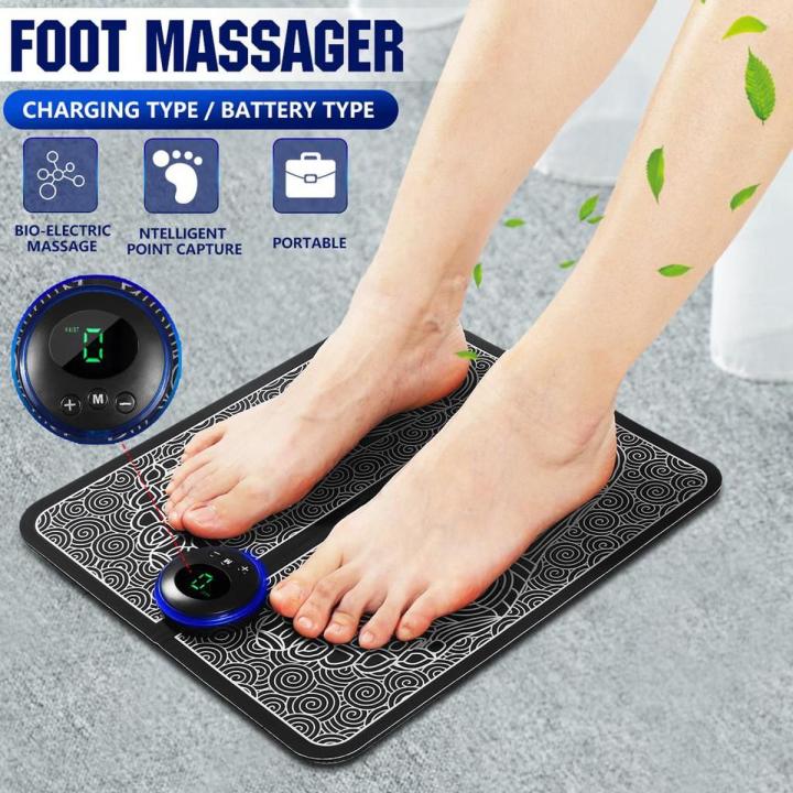 EMS Foot Massger Mat Automatic Electric Physiotherapy Tens Relax 9 Gear - Dhaka Shopping Zone