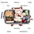 【Yurui】Baby Caddy organizer hang portable nursery storage bin diaper holder storage basket for car & baby. 
