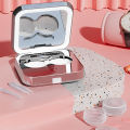 Electronic Ultrasonic Cleaner Gentle Clean Mini Travel-Friendly Contact Lens Washer LED Light Lens Cleaning Machine for. 