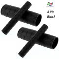 4 Pis universal soft rubber Handle Bar Grip or Grips Cover  for motorcycle- Black. 